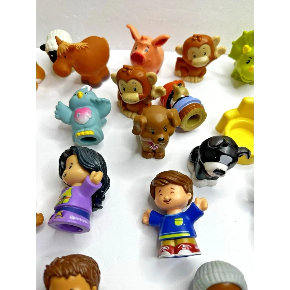 Fisher Price Little People Lot Tractor Animals Kids Adults 32 pcs